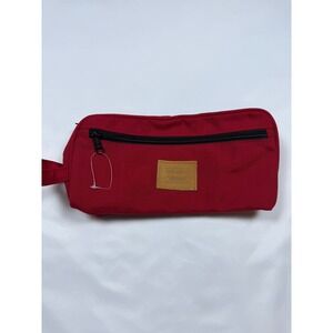 Vintage Levis Red Canvas Toiletry Bag Dopp Kit Travel Case RN 20394 Korea